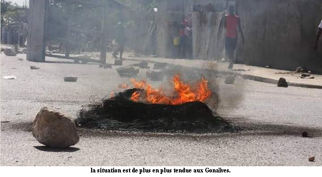 Gonaïves : la situation est de plus en plus tendue